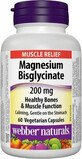 Webber Naturals Magnesium Bisglycinat 200mg, 60 Kapseln