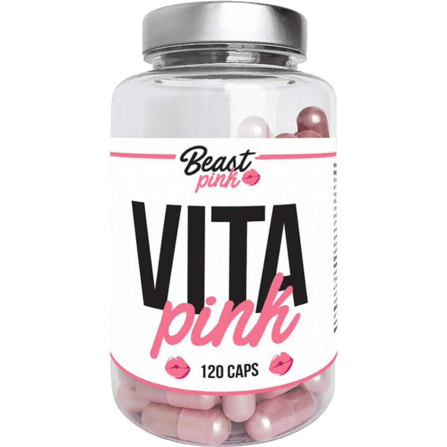 GymBeam BeastPink Multivitamin Vita Pink 120 Kapseln