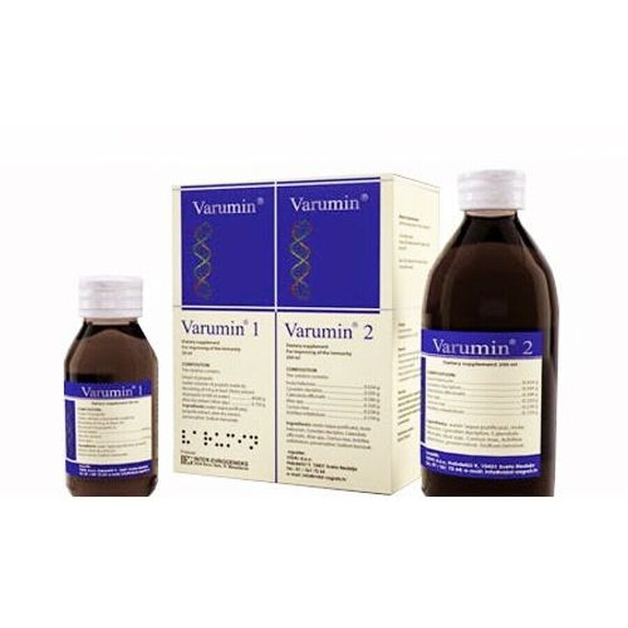 Varumin 1 and 2, oral solution 250 ml