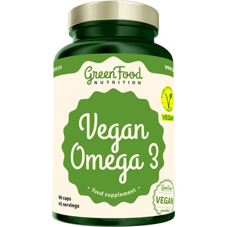 GreenFood Nutrition Omega 3 vegano, 90 capsule