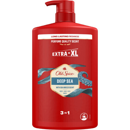 Old Spice Deep Sea EXTRA XL 3in1 douchegel en shampoo 1000 ml