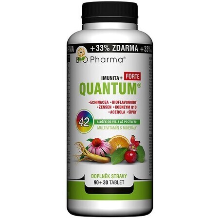 Bio Pharma Quantum Immunität+Forte 42 Zutaten 120 Tabletten