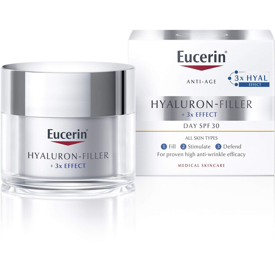 Eucerin Hyaluron-Filler+ Cremă de zi SPF 30, 50 ml