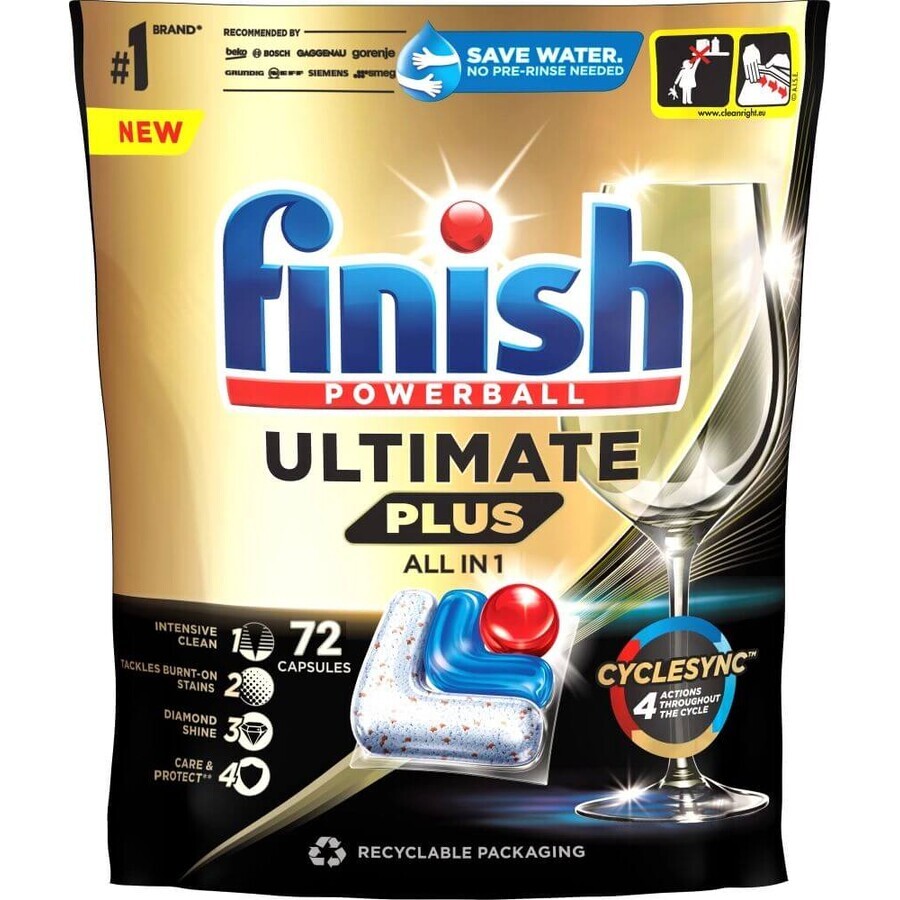 Finish Ultimate Plus Regular 72 Stück