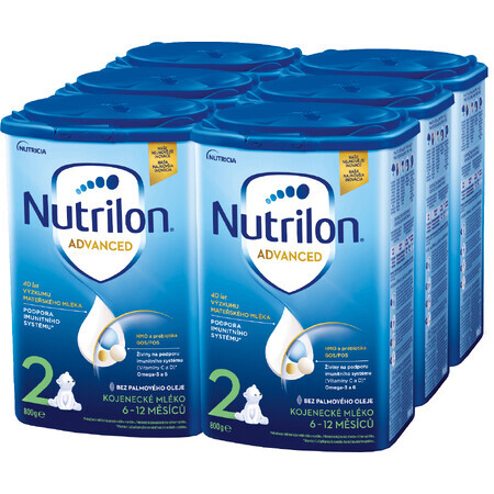 Nutrilon 2 Advanced leche en polvo de continuación para lactantes 6 x 800 g