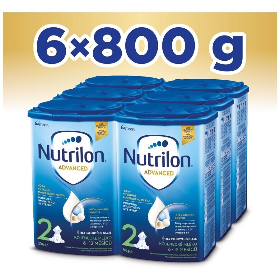 Nutrilon 2 Advanced leche en polvo de continuación para lactantes 6 x 800 g