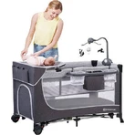 Kinderkraft Leody travel cot with accessories Leody Grey