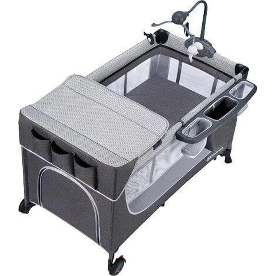 Kinderkraft Leody travel cot with accessories Leody Grey