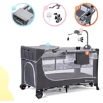 Kinderkraft Leody travel cot with accessories Leody Grey