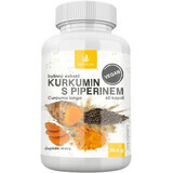 Allnature Curcumin with piperine herbal extract 60 capsules