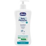 Chicco shampoo per capelli con dispenser Baby Moments 92% ingredienti naturali 500 ml