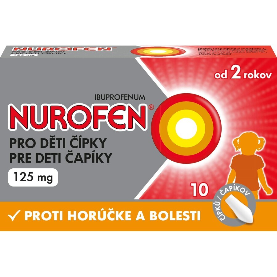 Nurofen for children suppositories 125 mg, 1 x 10 pcs