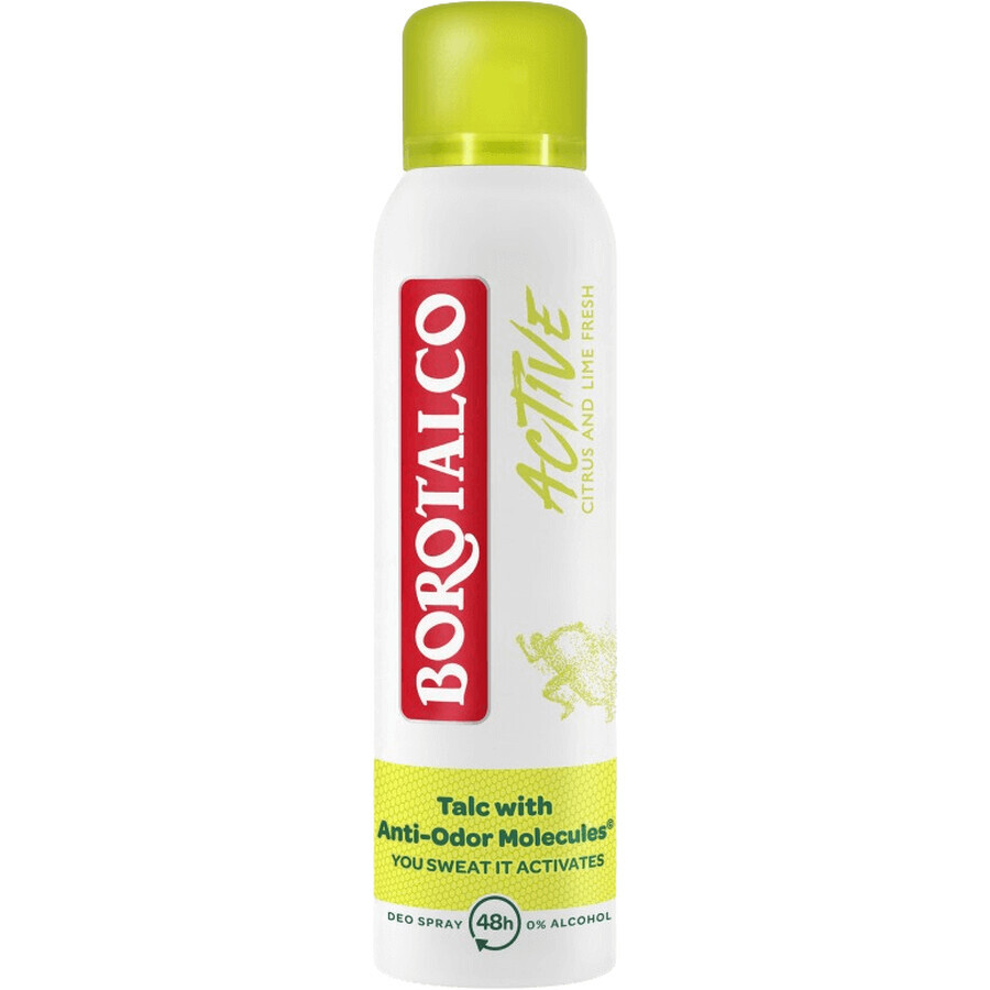 Borotalco Active Citrus and Lime Fresh Antiperspirant Deodorant Spray Unisex 150 ml