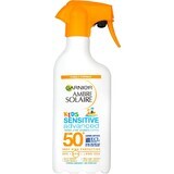 Garnier Ambre Solaire Solaire Sensitive Advanced Kids Schutzspray für empfindliche Kinderhaut, SPF 50+, 270 ml