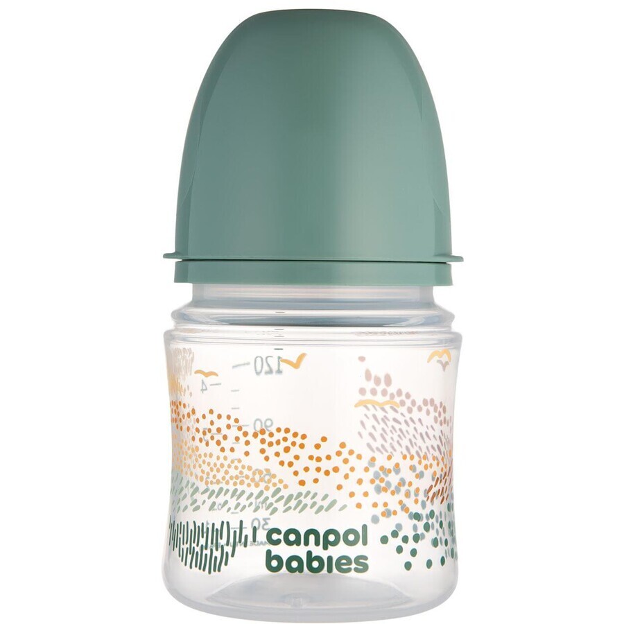 Canpol babies Anti-colic bottle EasyStart MOUNTAIS MOUNTAIS green 120 ml