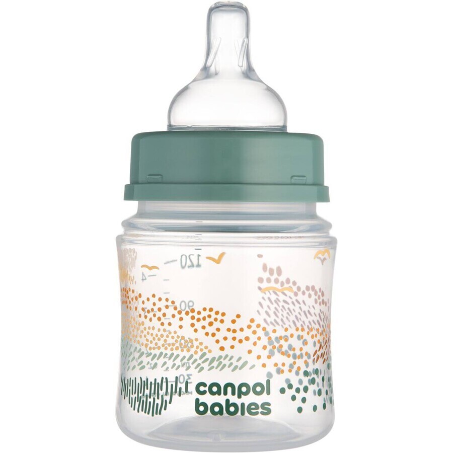 Canpol babies Anti-colic bottle EasyStart MOUNTAIS MOUNTAIS green 120 ml