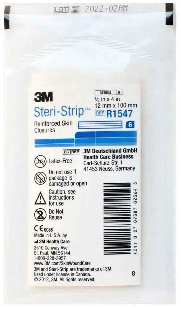 Steri-Strip R1547 verstärktes Nahtband, 12 mm x 100 mm, 3M