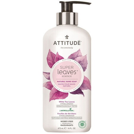 Attitude Super Leaves Detoxifying Hand Soap, Tea Leaves 473 ml