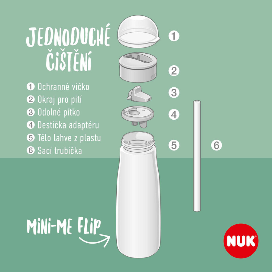 Nuk Mini-Me PP Flip Bottle verde 450 ml