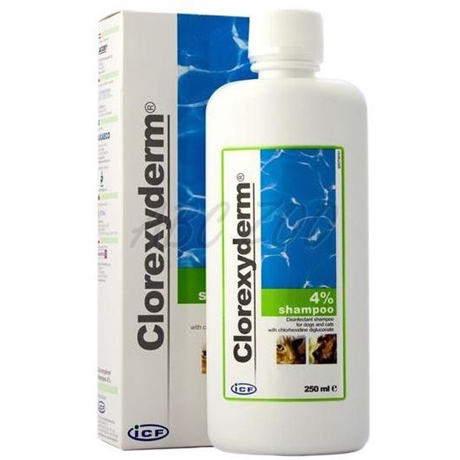 Clorexyderm 4% Disinfecting shampoo for dogs and cats 250 ml