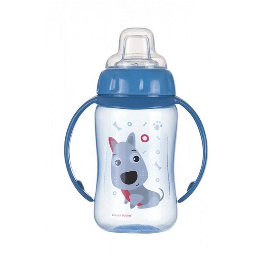 Canpol kids CUTE ANIMALS vaso de adiestramiento para perros con asas 320 ml