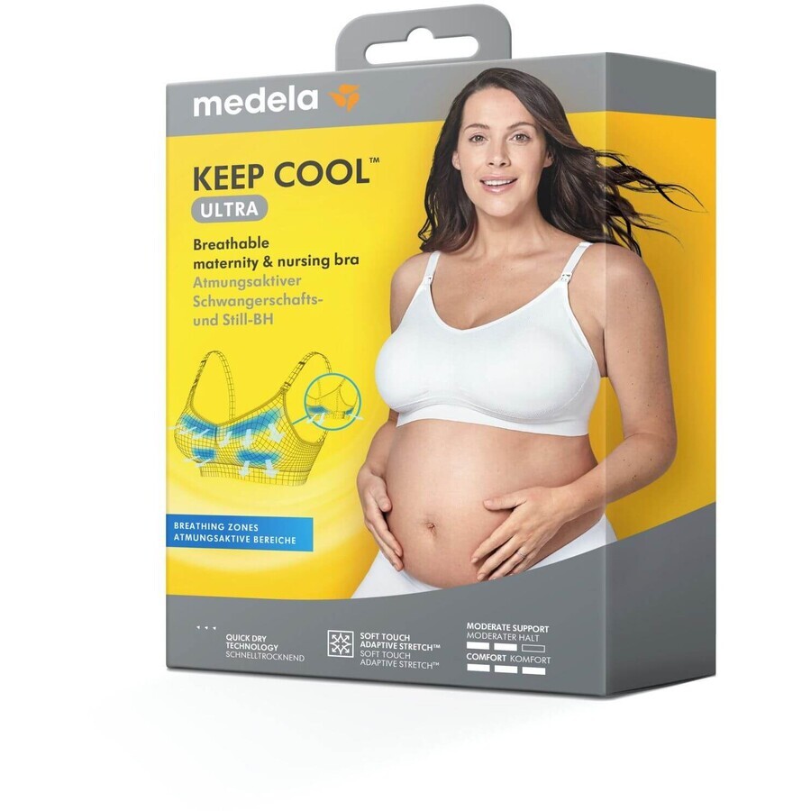 Soutien-gorge de maternité et d'allaitement Medela Ultra Keep Cool, noir L