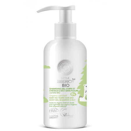 Micul Siberica shampooing gel 2en1 pour bébé certifié biologique sans larmes 250 ml