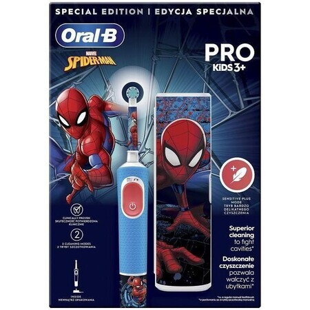 Brosse à dents électrique Oral-B Pro Kids Spiderman