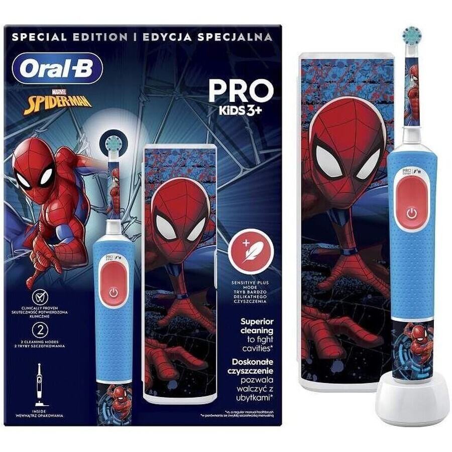 Brosse à dents électrique Oral-B Pro Kids Spiderman