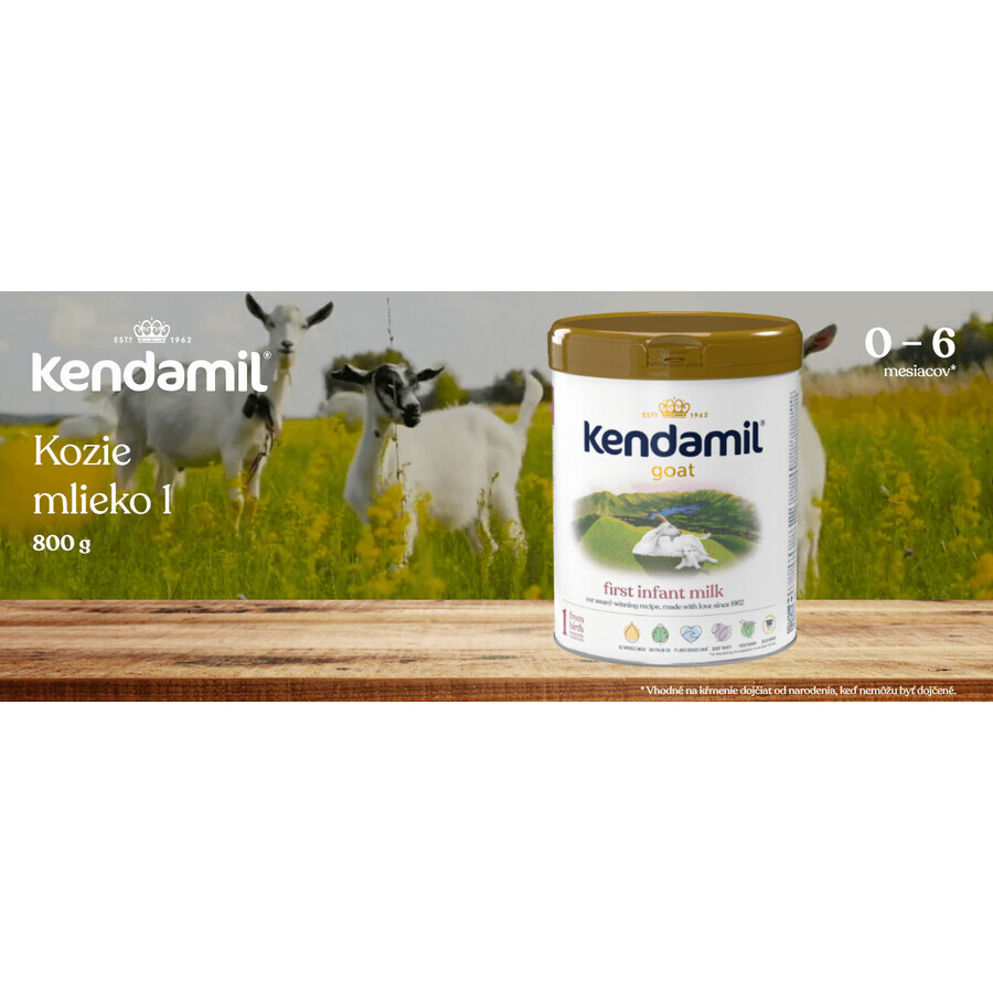 Kendamil Leche de cabra para lactantes 1 DHA+, 800 g