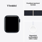 Apple Watch SE GPS 40 mm Aluminium-Gehäuse mit Sportschlaufe, midnight midnight