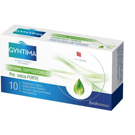 Fytofontana Gyntima Vaginale zetpillen Probiotica Forte 10 stuks