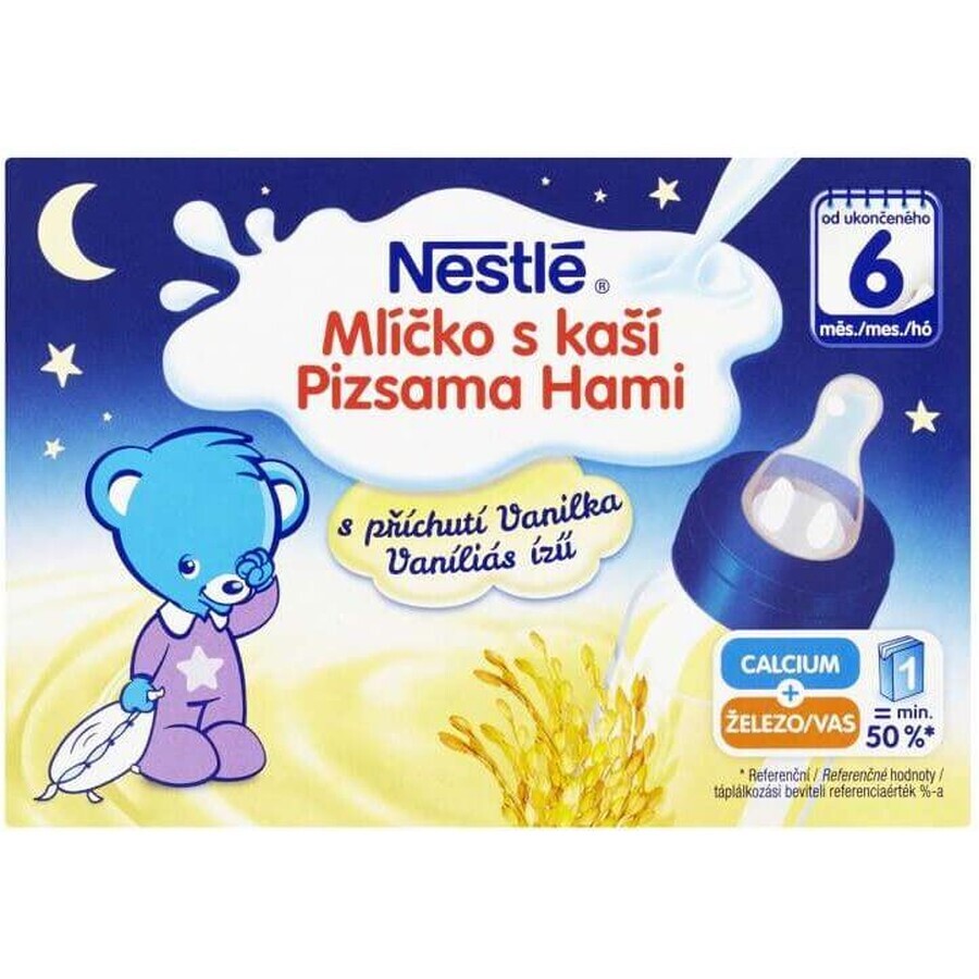 Nestlé Leche para gachas sabor vainilla 2 x 200 ml