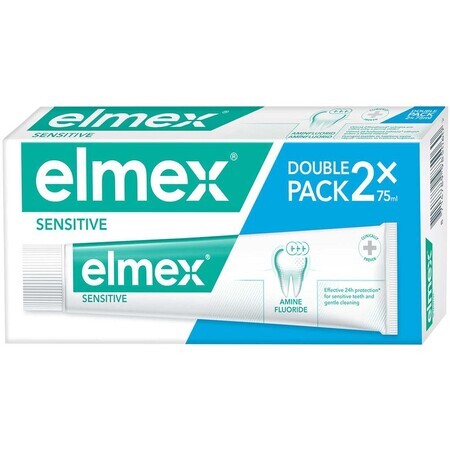 Elmex Sensitive pasta dentífrica duopack 2 x 75 ml