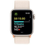 Apple Watch SE GPS 44mm Aluminiumgehäuse mit Sportschlaufe, Starlight