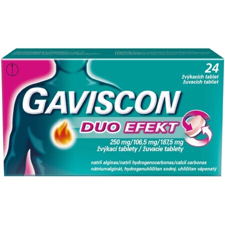 Gaviscon Duo Effect Kautabletten 24 Stück