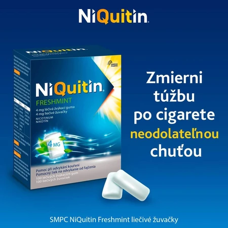 Niquitin Freshmint 4mg medizinischer Kaugummi 100 Stück