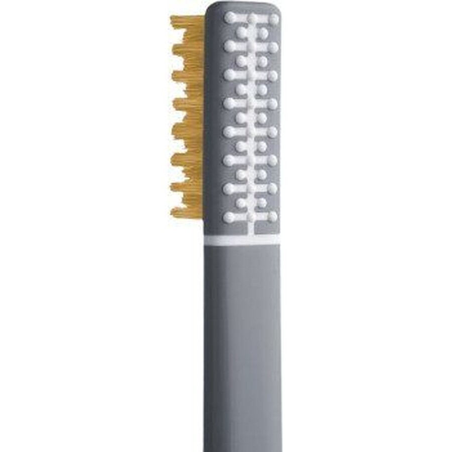 Feather Toothbrush with Vitamin C, medium gray