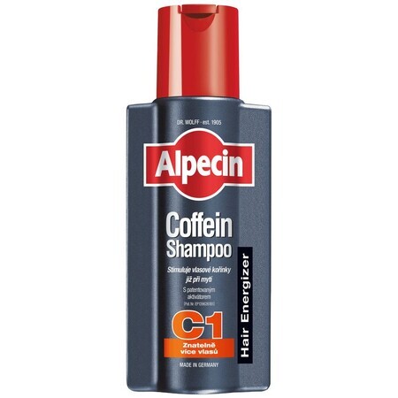 Alpecin Hair Energiser Coffein Shampoo C1 Shampoo mit Koffein gegen Haarausfall 250 ml