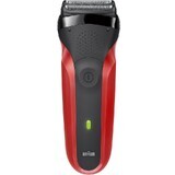 Braun Series 3 300 shaver, red