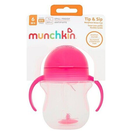 Munchkin Click Lock™ Tip & Sip Mok Roze 207 ml