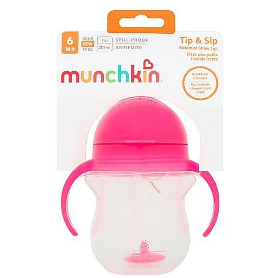 Munchkin Click Lock™ Tip & Sip Mok Roze 207 ml