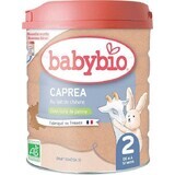 Babybio Caprea 2 Continuación leche de cabra ecológica para lactantes 800 g