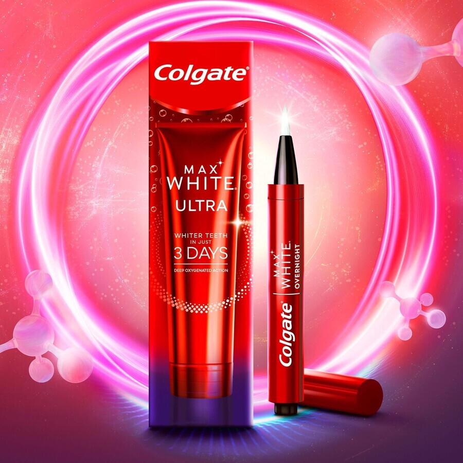 Colgate Overnight Stift + Ultra Complete Zahnpasta