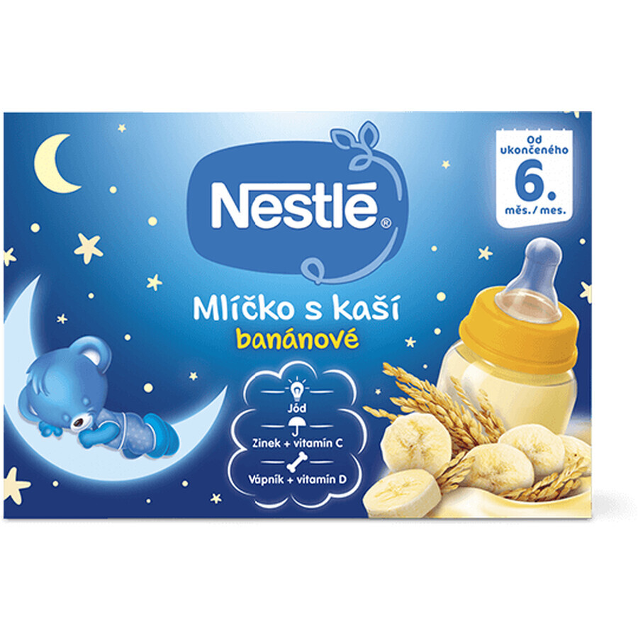 Nestlé Lait avec banane écrasée 6 mois 2 x 200 ml