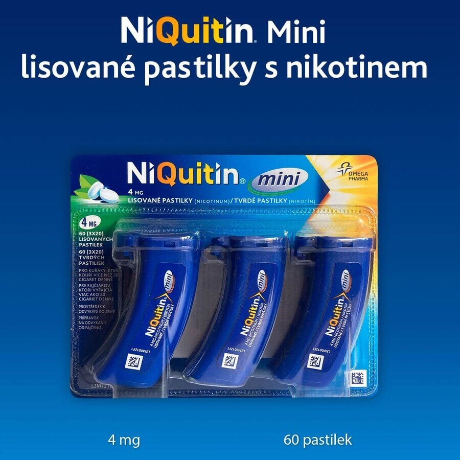 Niquitin mini 4mg tablets 3 x 20 tablets