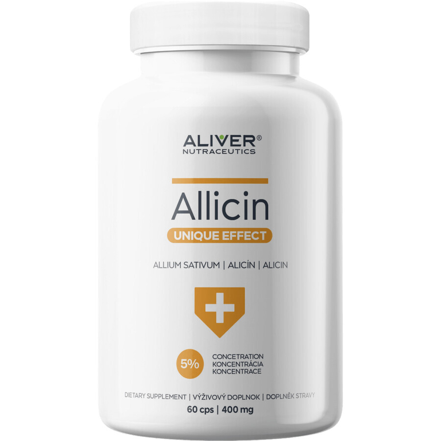 Aliver Nutraceutics Allicin extrait d'ail 60 gélules