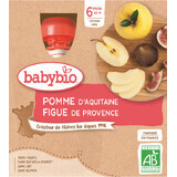 Babybio Doypack manzana e higo 4 x 90 g