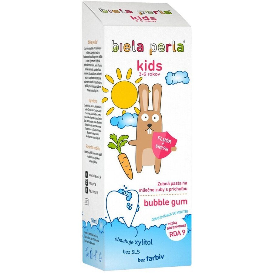 Toothpaste White Perla Kids (3-6 years) 50 ml