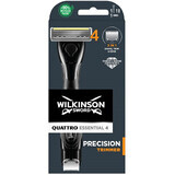 Wilkinson Wilkinson Sword Quattro Essential Präzisionstrimmer Rasierer + 1 Ersatzkopf